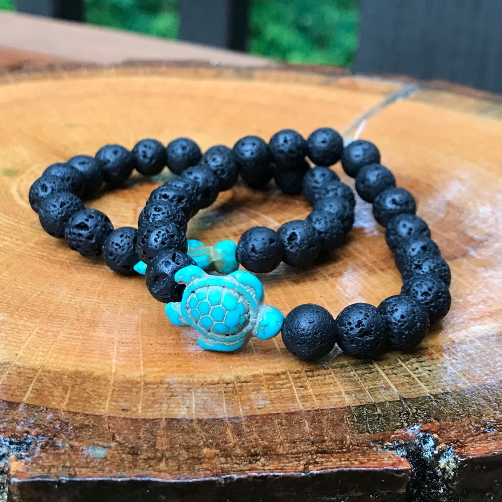 Handmade Lava Bead Bracelet